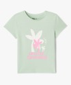 Tee-shirt manches courtes à motif fille